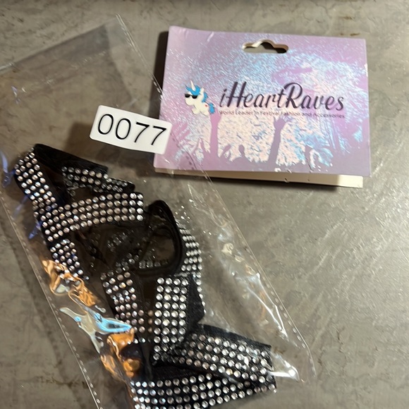 Rhinestone Leg garters L/ XL - Picture 9 of 9